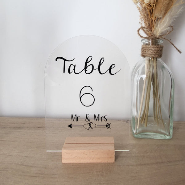 Plaque acrylique forme arche
